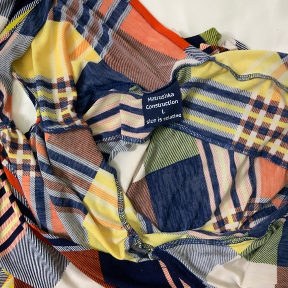 Matrushka Construction Plaid Veronica Lake Dress - Picture 7 of 10